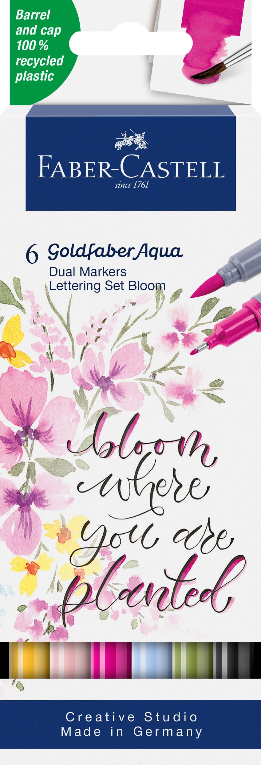 Marcador FC GoldFaber Acuarelables Duo Set Lettering x 6 164524