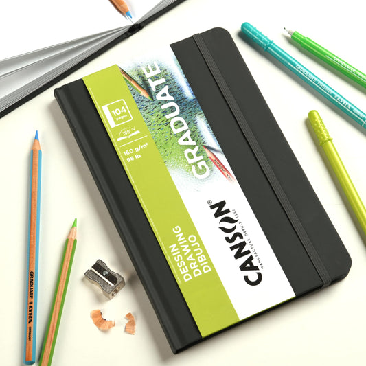 BLOCK CANSON GRADUATE DESSIN 21.6X27.9CM. 160GR GS RESISTENTE 52HJ 73717