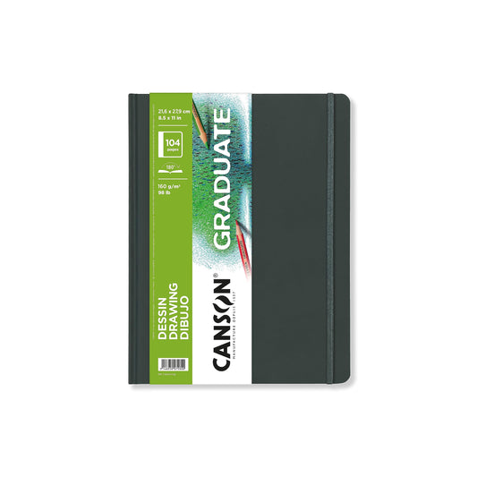 BLOCK CANSON GRADUATE DESSIN 21.6X27.9CM. 160GR GS RESISTENTE 52HJ 73717