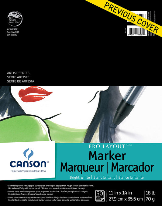 BLOCK CANSON MARKER 27.5X35CM 70G 50H 57528