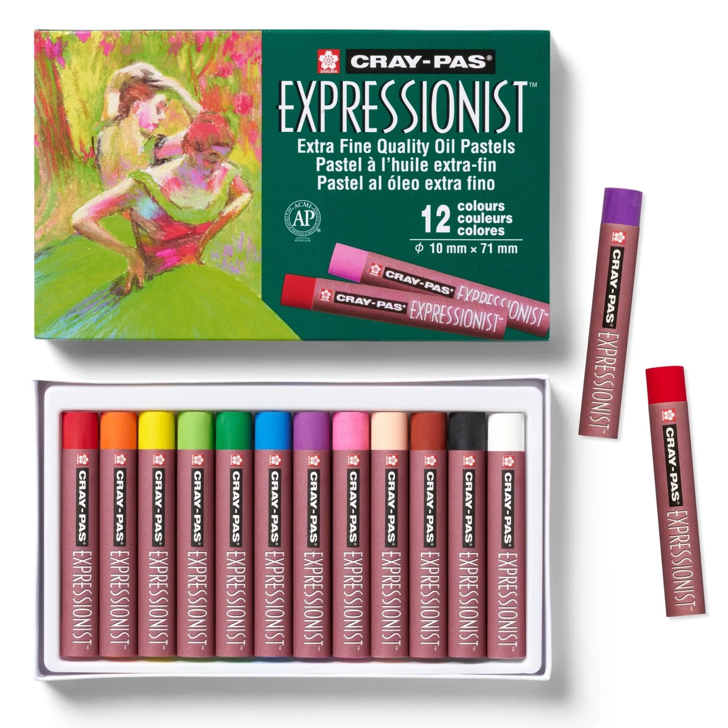 PASTEL AL OLEO SAKURA C12 COLORES 10233