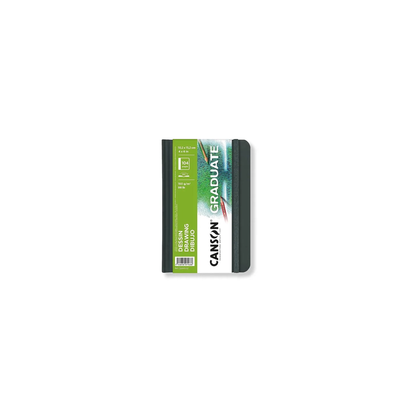 BLOCK CANSON GRADUATE DESSIN 10.2X15.2CM. 160G. GS RESISTENTE 104HJ 73715