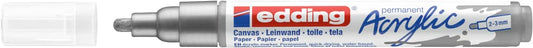 MARCADOR EDDING ACRYLIC 2-3mm PLATA 61-E-5100-923