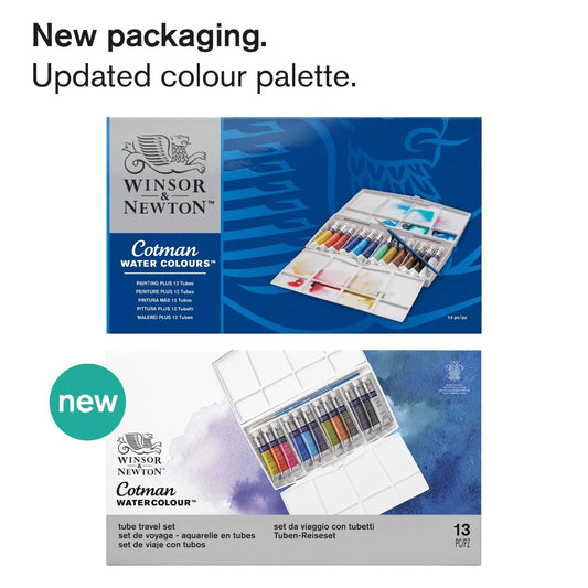 ACUARELAS W&N COTMAN SET C12 TUBOS 8ML PTG PLUS 30754