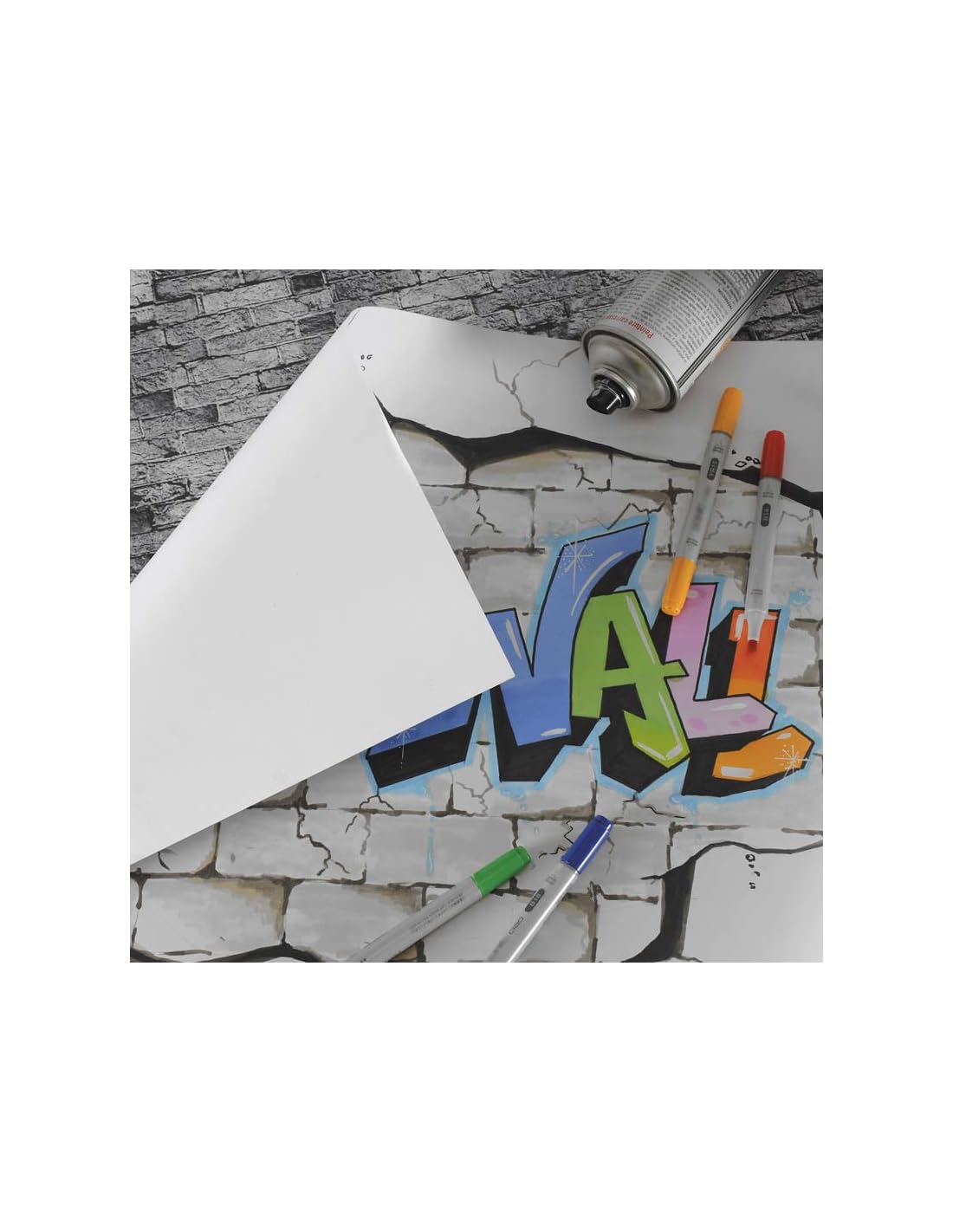 ALBUN CANSON  THE WALL ILUSTRATION GRAFITI A4 21X31.4 220G 30H 63073