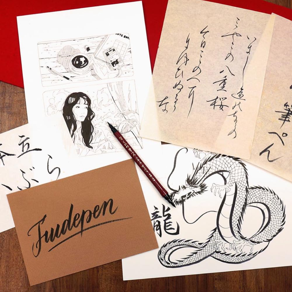 MARCADOR  KURETAKE NIHON DATE KABURA BRUSH PEN DOBLE PUNTA NO. 55 DF150-55B 744055