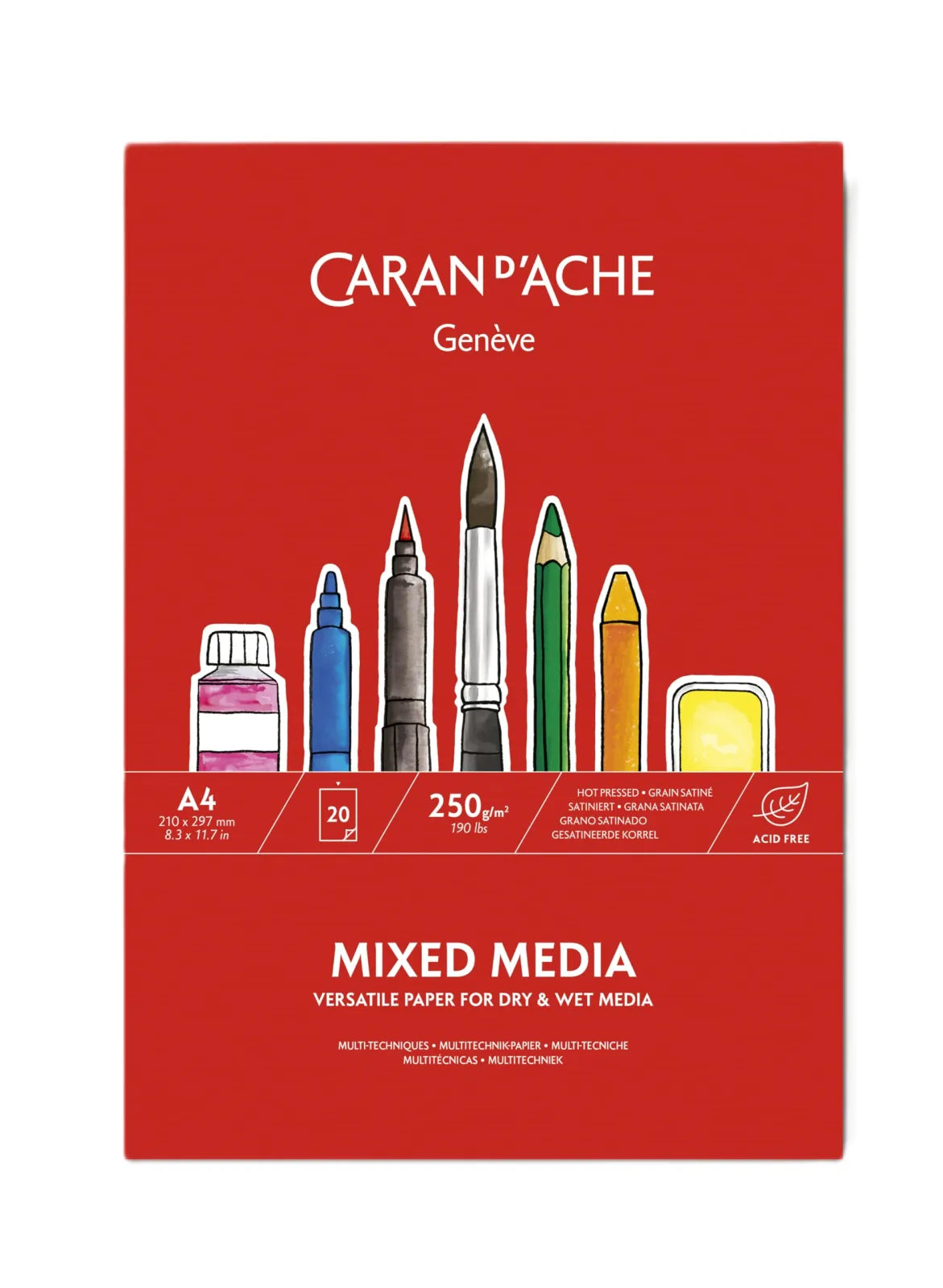 BLOCK CARAN`D ARCHE PAPEL TECNICA MIXTA A4 73-454.114