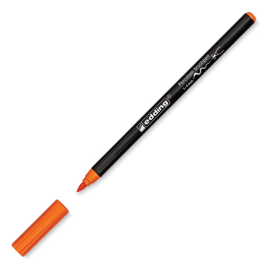 ROTULADOR EDDING CERÁMICA Y PORCELANA P. PINCEL FLEXIBLE 1-4MM NARANJA 61-E-4200-06